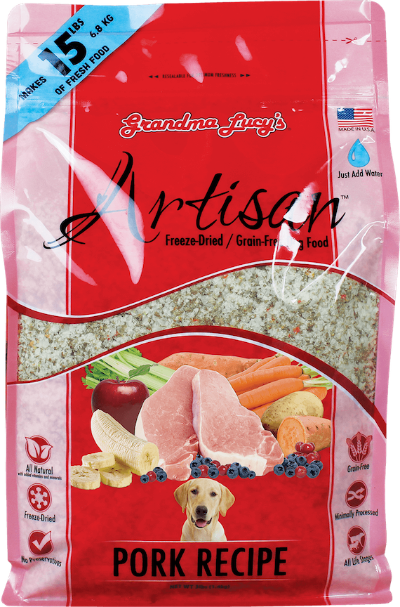 Grandma Lucy s Freeze Dried Dog Food Artisan Pork Recipe Online Sale