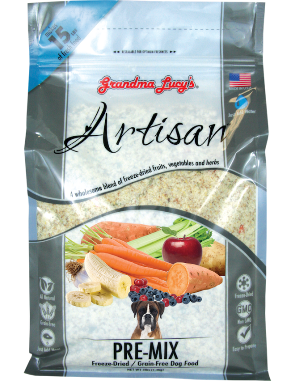 Grandma Lucys Freeze Dried Dog Food Artisan PreMix 3lb For Cheap