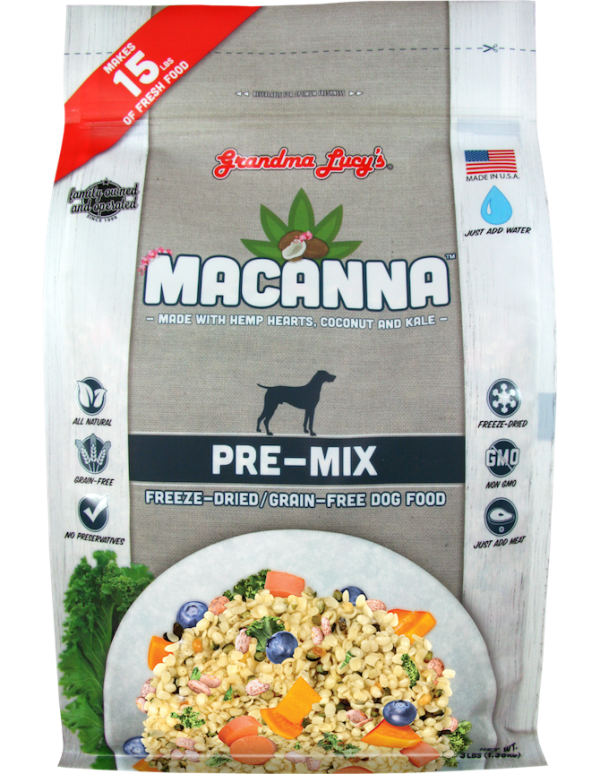 Grandma Lucys Freeze Dried Dog Food Macanna Pre Mix 3lb Discount