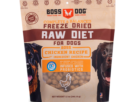 Boss Dog Freeze Dried Chicken Recipe 12oz Supply