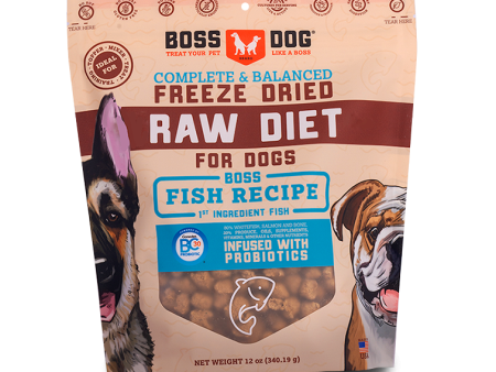 Boss Dog Freeze Dried Fish Recipe 12oz For Sale