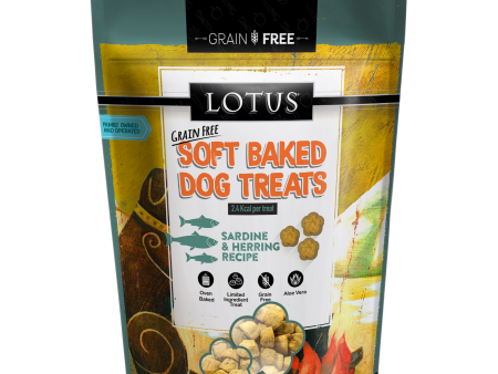 Lotus Soft Baked Grain Free Sardine & Herring Treats 10oz on Sale