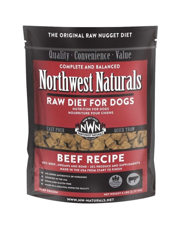 Northwest Naturals Raw Beef Nuggets 6lb Online now