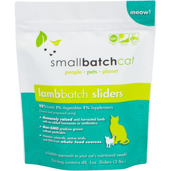 SmallBatch Cat Raw Lamb Sliders 3lb For Discount