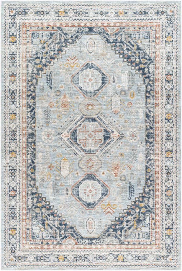 Surya Beckham BCM-2323 Ice Blue Traditional Machine Woven Rug Online Sale