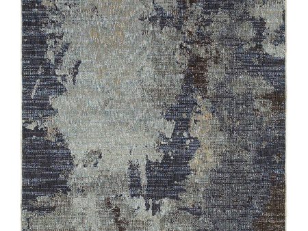 Oriental Weavers EVOLUTION 8049B Navy Blue Contemporary Machinemade Rug Online Hot Sale