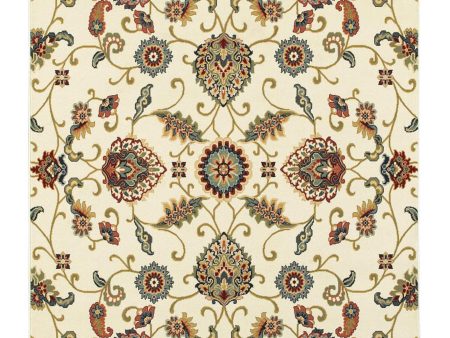 Oriental Weavers KASHAN 9946W Ivory Multi Casual Machinemade Rug Online Hot Sale