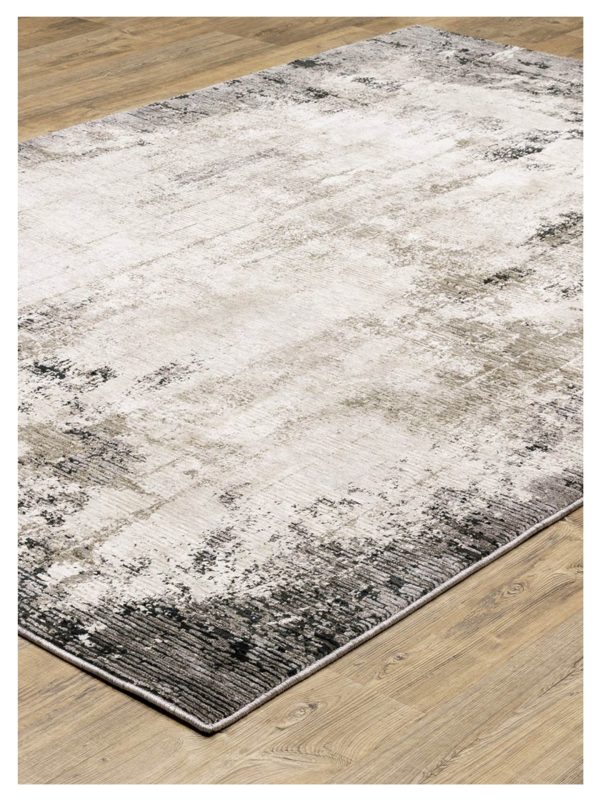 Oriental Weavers NEBULOUS 7151E Grey Ivory Contemporary Machinemade Rug Online