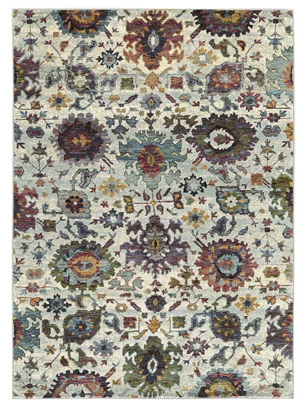 Oriental Weavers ANDORRA 7129A Stone Multi Casual Machinemade Rug Discount