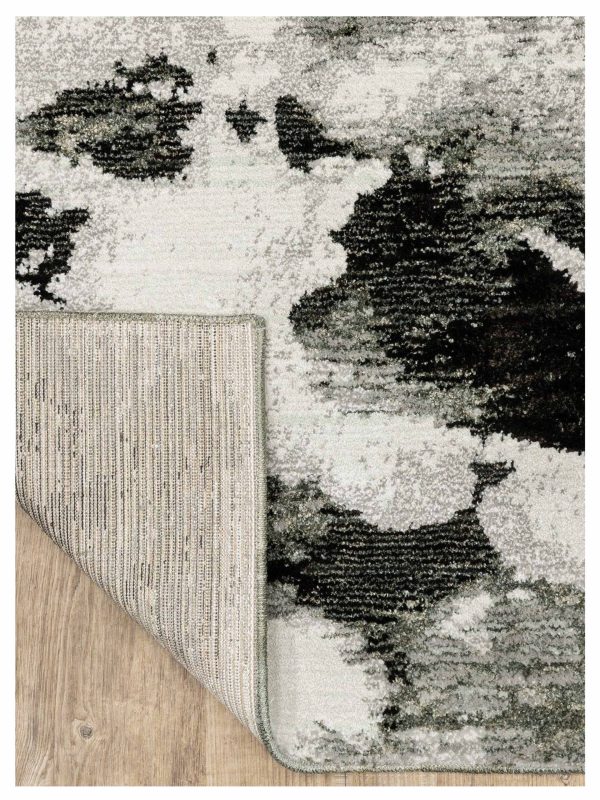 Oriental Weavers EVOLUTION 8035B Charcoal White Contemporary Machinemade Rug Online Sale