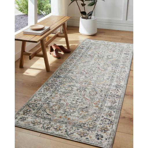 Surya Beckham BCM-2317 Medium Gray Traditional Machine Woven Rug Discount