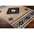 Surya Paramount PAR-1096 Black Rustic Machine Made Rug Fashion