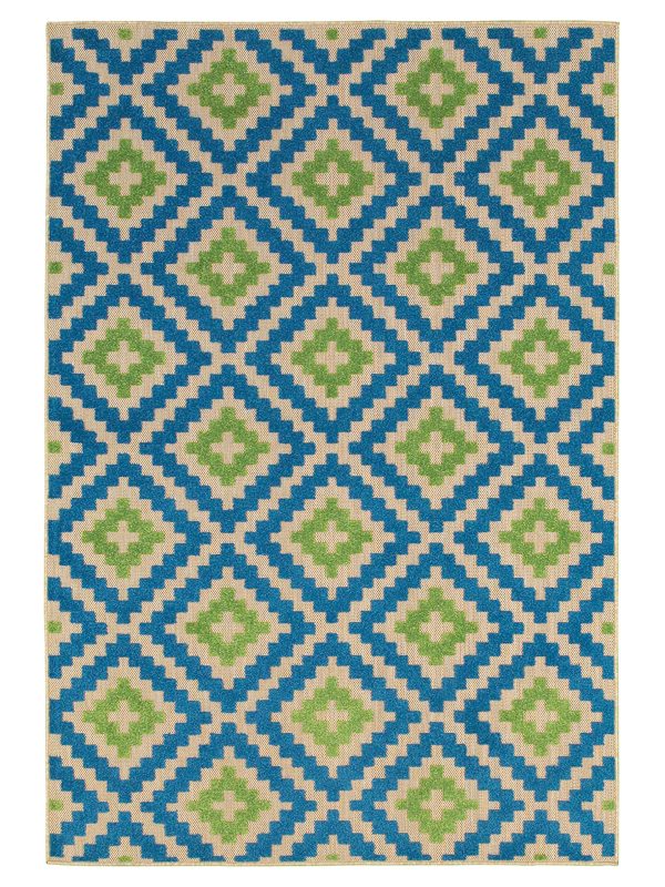 Oriental Weavers CAYMAN 2063Z Sand Blue Outdoor Machinemade Rug Online Sale