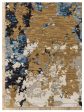 Oriental Weavers EVOLUTION 0980A Blue Gold Contemporary Machinemade Rug Fashion