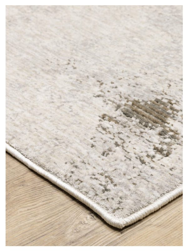 Oriental Weavers NEBULOUS 050J9 Ivory Beige Contemporary Machinemade Rug Fashion