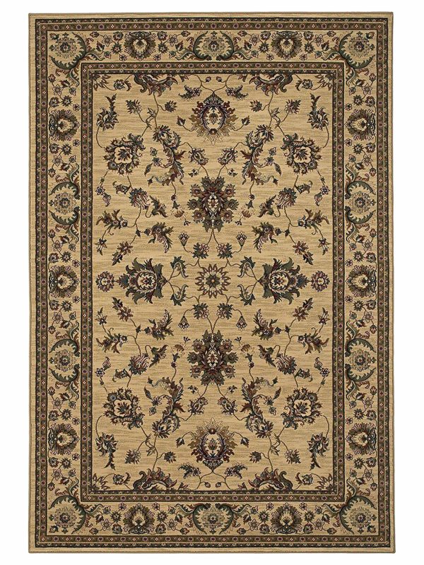 Oriental Weavers ARIANA 311I3 Ivory Green Traditional Machinemade Rug For Sale