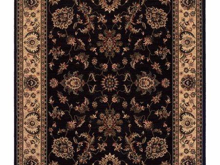 Oriental Weavers ARIANA 311K3 Black Ivory Traditional Machinemade Rug For Discount