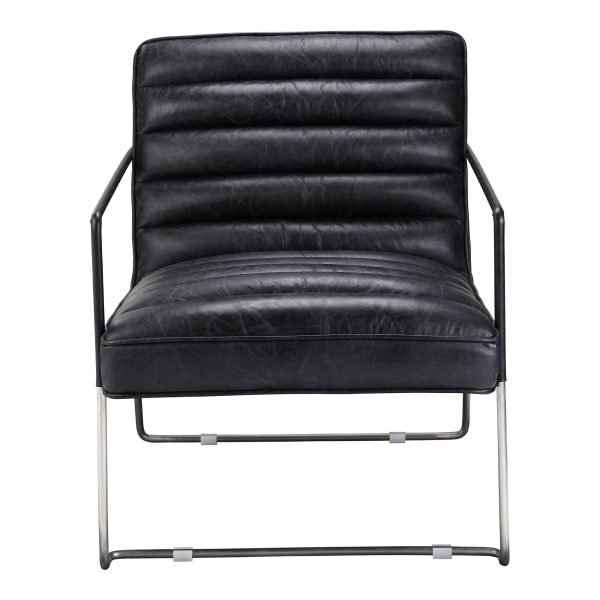 Moes Home Accent Chairs DESMOND Black  Modern Furniture Cheap