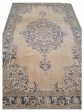 Artisan Angelina  Lt.Coral Blue Vintage Knotted Rug Online Sale