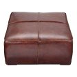 Moes Home Ottomans Kapa Brown  Industrial Furniture For Discount