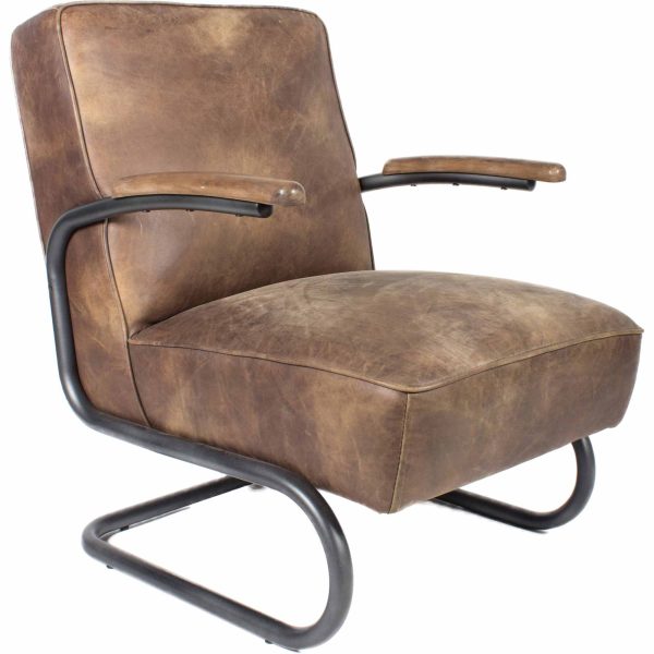 Moes Home Accent Chairs PERTH Brown  Industrial Furniture Online Sale