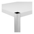 Moes Home Counter Tables Riva White  Modern Furniture Cheap