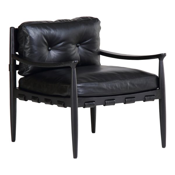 Moes Home Accent Chairs Turner Black  Modern Furniture For Cheap