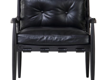 Moes Home Accent Chairs Turner Black  Modern Furniture For Cheap