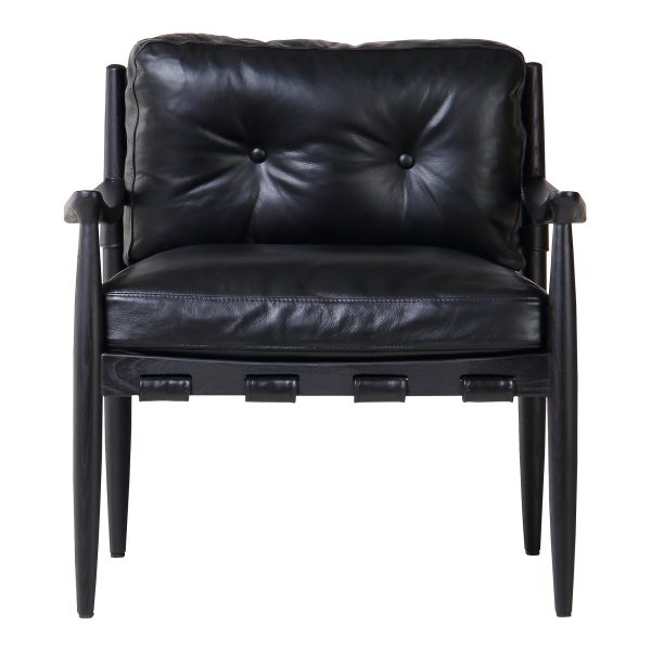 Moes Home Accent Chairs Turner Black  Modern Furniture For Cheap