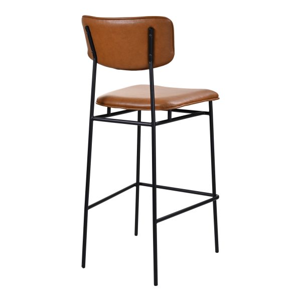 Moes Home Bar Stools Sailor Brown  Modern Furniture Sale