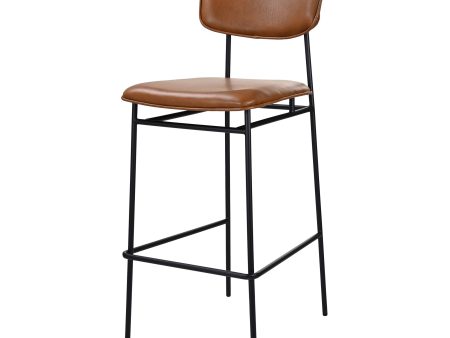 Moes Home Bar Stools Sailor Brown  Modern Furniture Sale