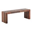 Moes Home Benches Vintage Brown  Industrial Furniture Fashion