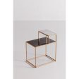 Moes Home Side Table Mies Gold  Contemporary Furniture on Sale