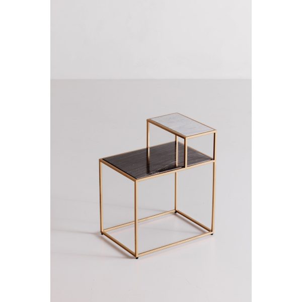 Moes Home Side Table Mies Gold  Contemporary Furniture on Sale