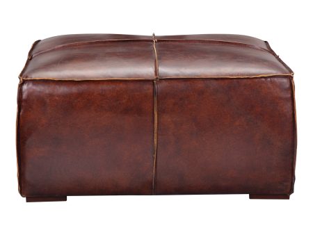 Moes Home Ottomans Kapa Brown  Industrial Furniture For Discount