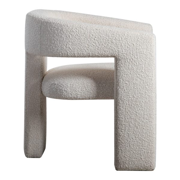 Moes Home Accent Chairs Elo White  Modern Furniture For Cheap