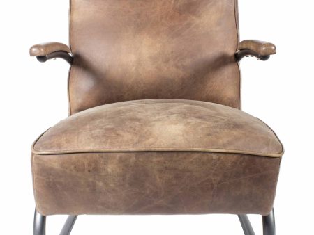 Moes Home Accent Chairs PERTH Brown  Industrial Furniture Online Sale