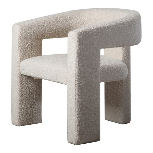 Moes Home Accent Chairs Elo White  Modern Furniture For Cheap