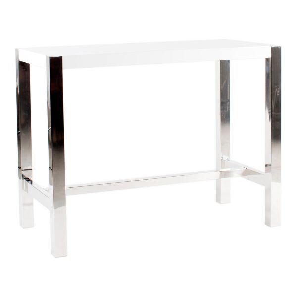 Moes Home Counter Tables Riva White  Modern Furniture Cheap