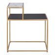 Moes Home Side Table Mies Gold  Contemporary Furniture on Sale