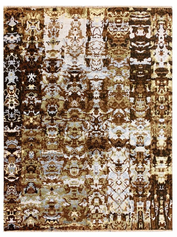 Artisan Abigail  Brown  Transitional Knotted Rug Discount