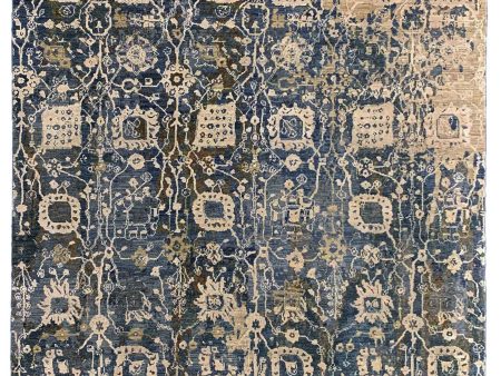 Artisan Adele  Grey Multi Transitional Knotted Rug Discount