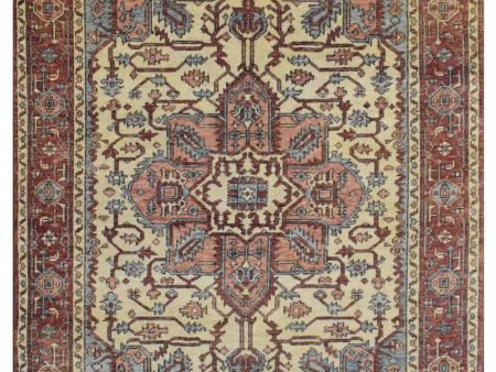 Artisan Aimee  Ivory Rust Traditional Knotted Rug Online