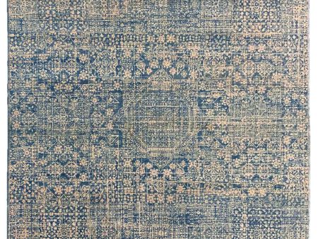 Artisan Adele  Silver Blue Transitional Knotted Rug Discount